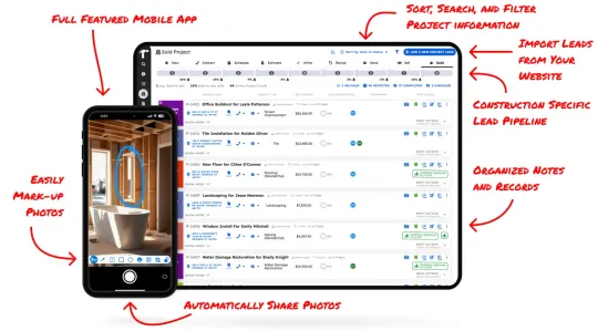Projul construction management software dashboard showing project overview