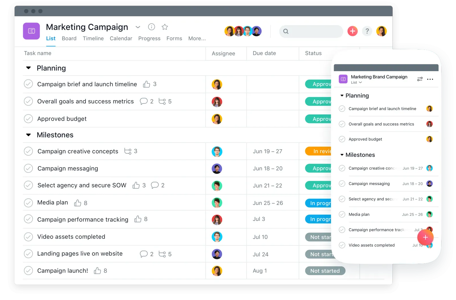Blog illustration: Asana