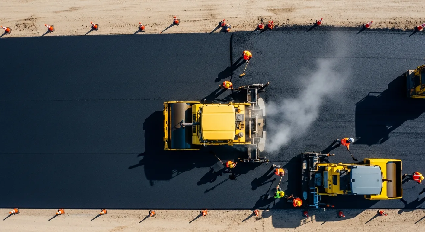 Asphalt Paving and Compaction Guide: Mix Types, Laydown Temperatures, and Quality Testing