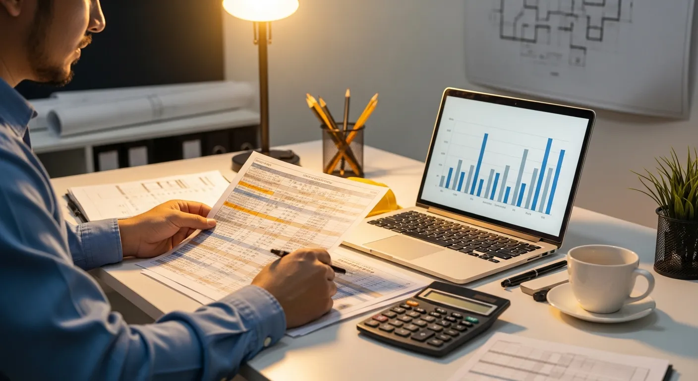 Construction Cost Tracking Budget Variance