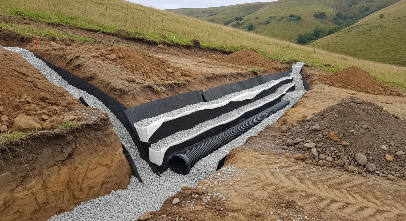 Hillside Drainage: Curtain Drains, Interceptor Drains, Swales, and Erosion Control for Sloped Lots