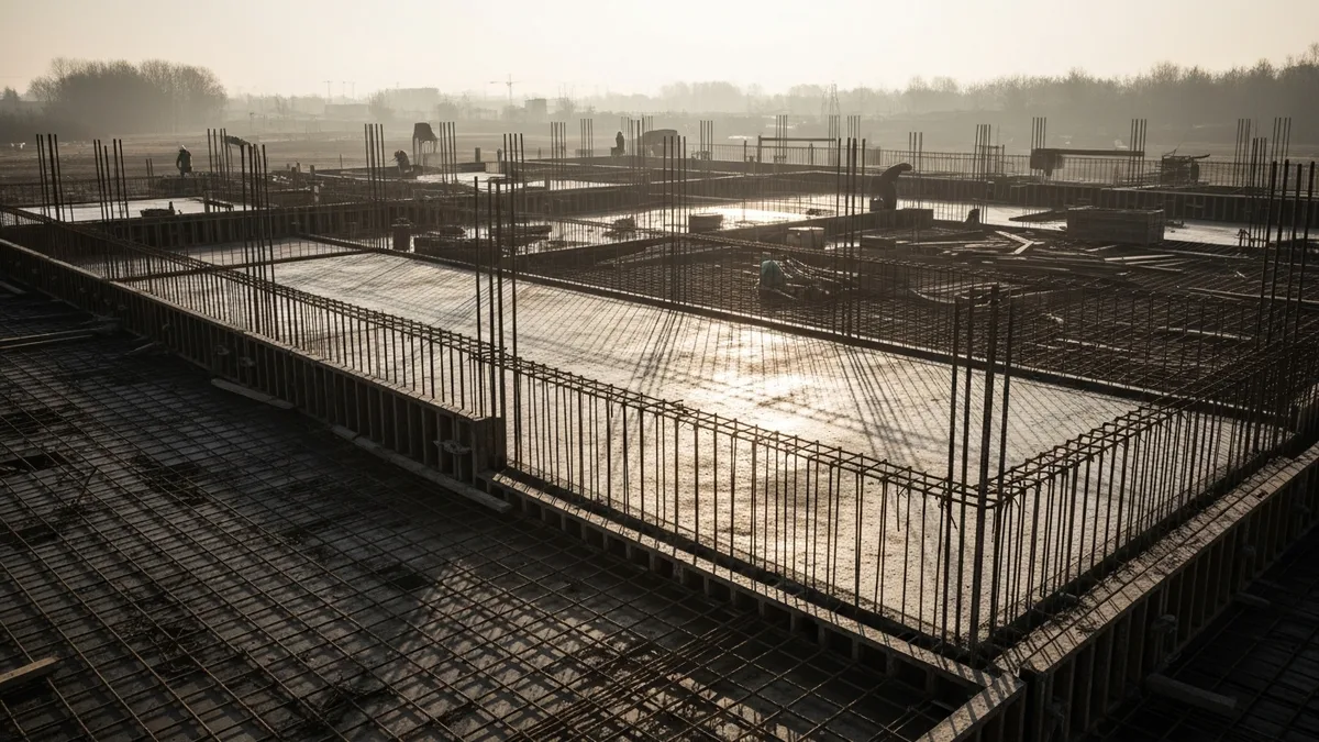 Construction Helical Pile Micropile Foundation