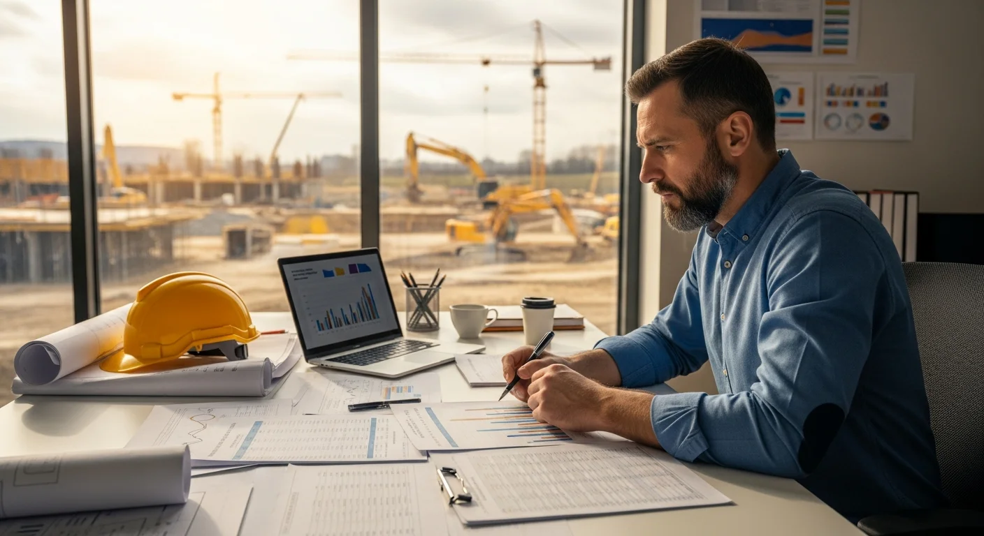 Carpenter working in a workshop