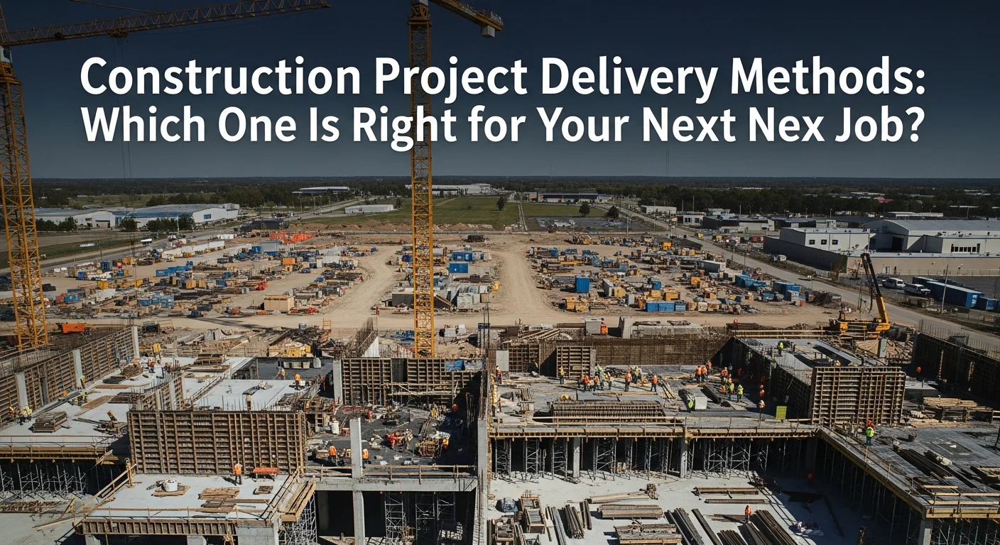 Construction blueprints and project planning documents on a table