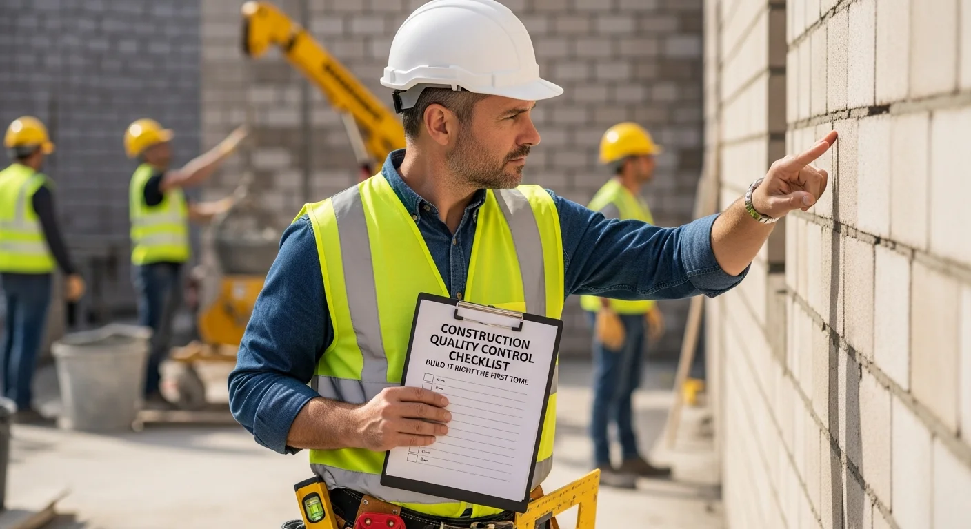 Construction foreman inspecting framing work on a residential jobsite