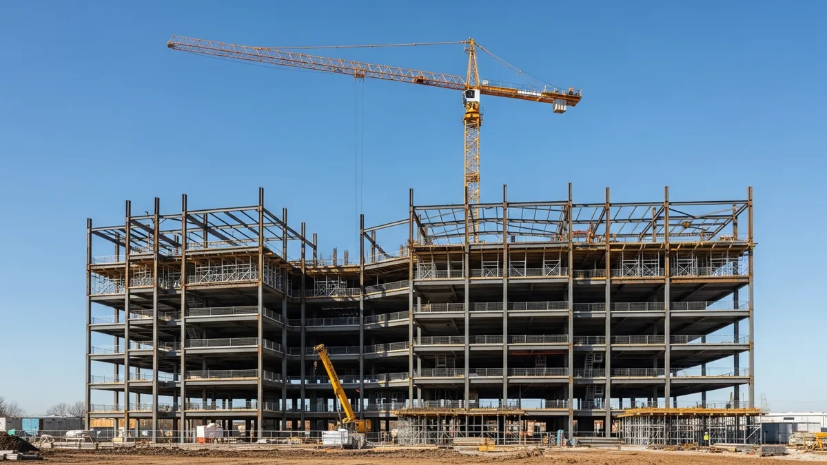 Solar panels installed on a commercial building rooftop