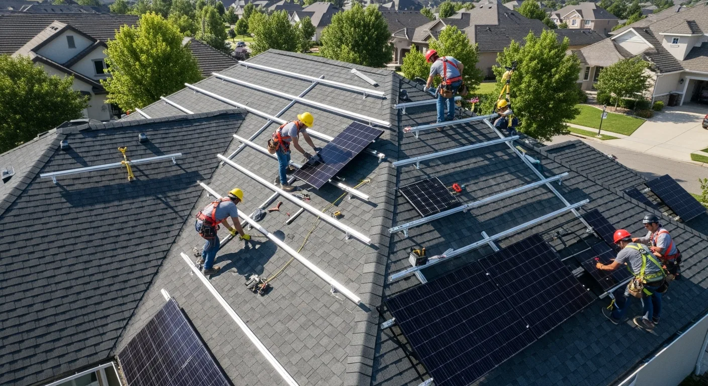 Solar Panel Roof Mounting Guide for Contractors: Racking, Flashing, Structural Load, and Electrical Tie-In