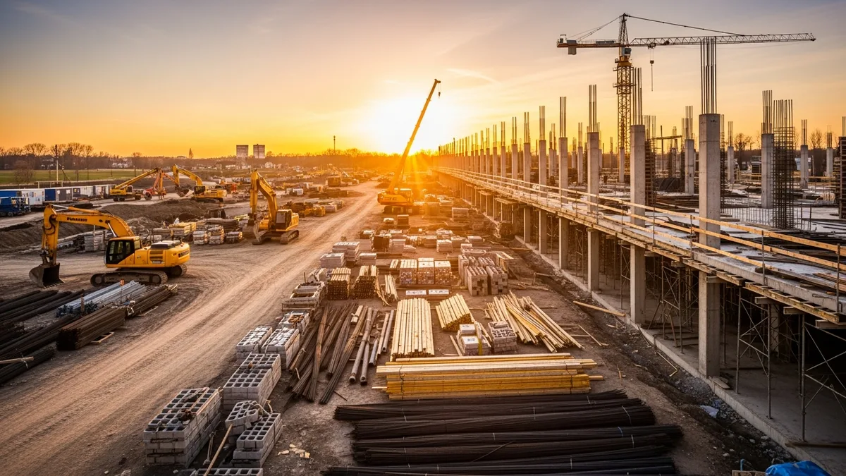Construction contractor reviewing marketing materials and leads on a tablet
