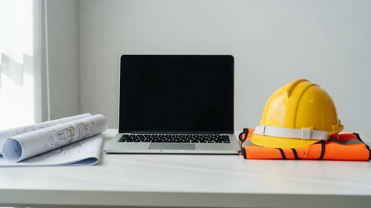 Construction worker on a renovation roof the house installed new shingles