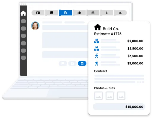 Estimate customization options